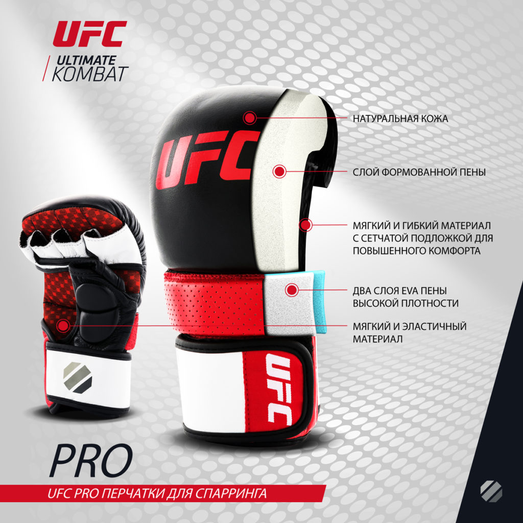 UFC PRO перчатки для спарринга