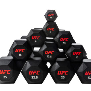 Комплект обрезиненных октагональных гантелей