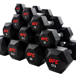 Комплект обрезиненных октагональных гантелей Octagon Dumbbell